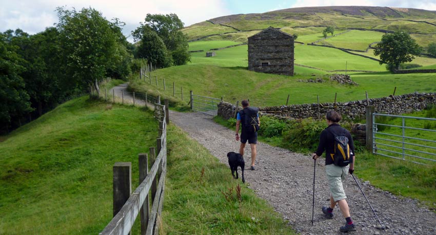 Walkers near Keld on the Coast to Coast Walk - Sherpa Expeditions