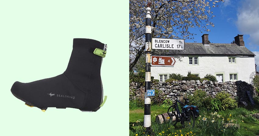 waterproof overshoes for cycling with Sherpa Expeditions
