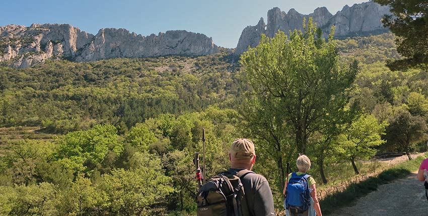 hikers in the luberon mountains - sherpa expeditions