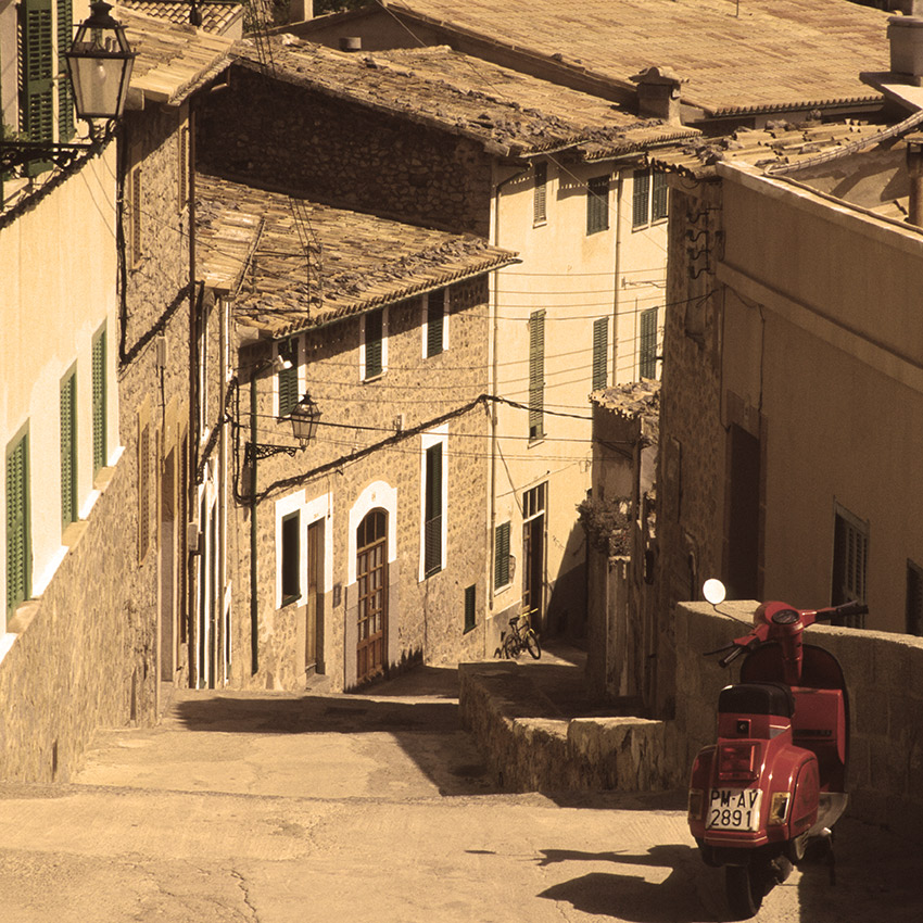 Walk the quiet streets of Valldemossa