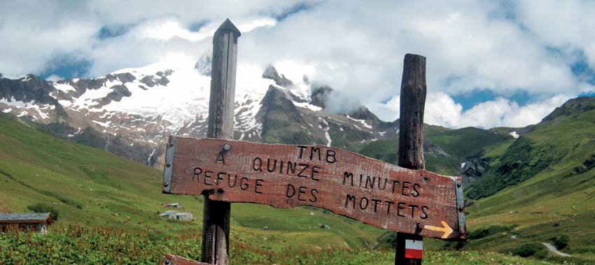 On the way to Mottets on the TMB - Sherpa Expeditions - walking holidays