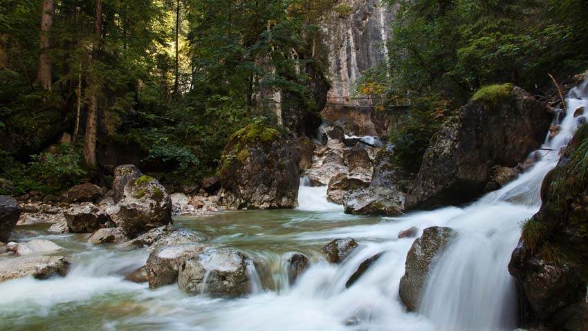 cascades below Neuschwanstein castle