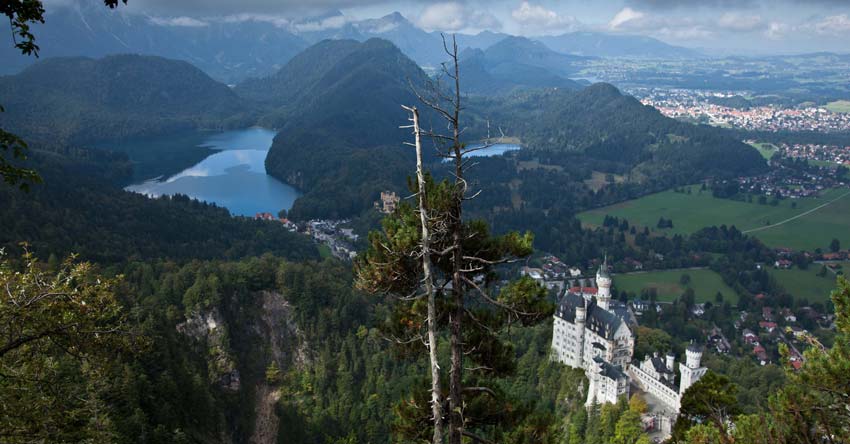 Above Neuschwanstein castle