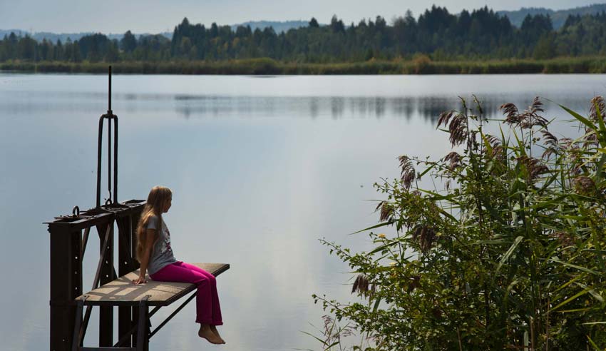 Mirror clear waters of Maisinger See