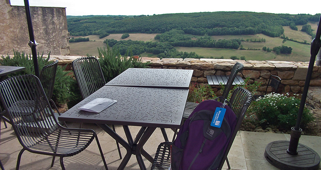 Restaurant with a view, walking in Tarn & Aveyron, France