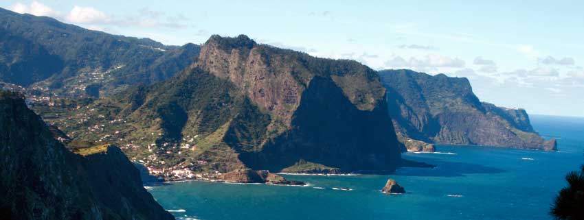 GO NOW: YEAR-ROUND SPAIN AND PORTUGAL-view of Porta Cruz Madeira