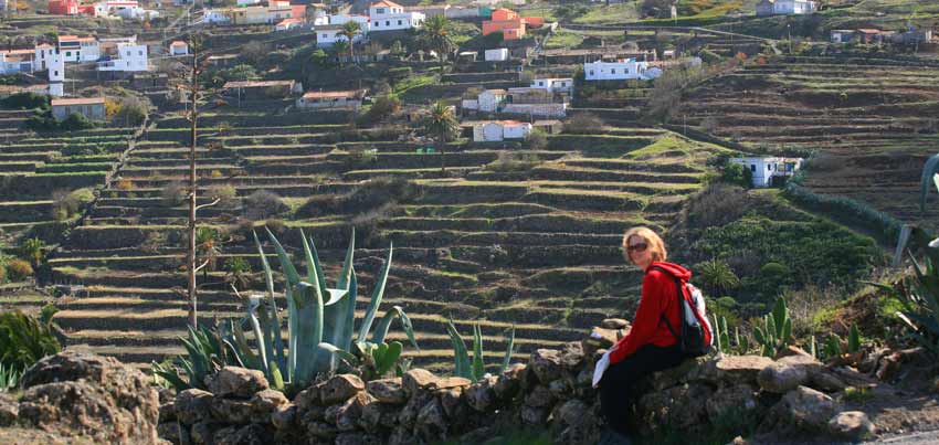 GO NOW: YEAR-ROUND SPAIN AND PORTUGAL-rest along walking trail La Gomera