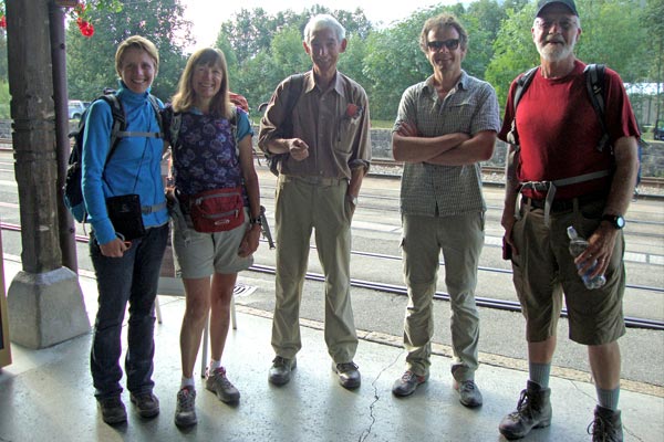 Our Group on the Alpine Pass Route with Sherpa