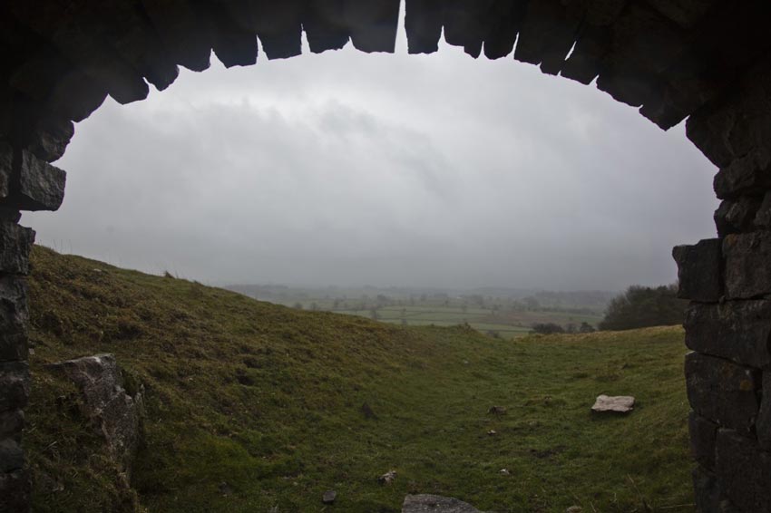 Sheltering in the Lime Kiln on Coast to Coast Walk