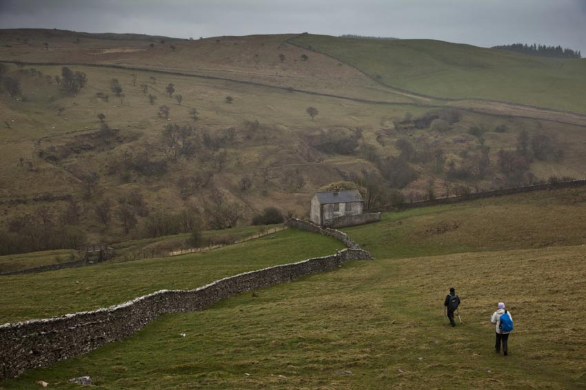 Caught up at last with friends on Coast to Coast Walk